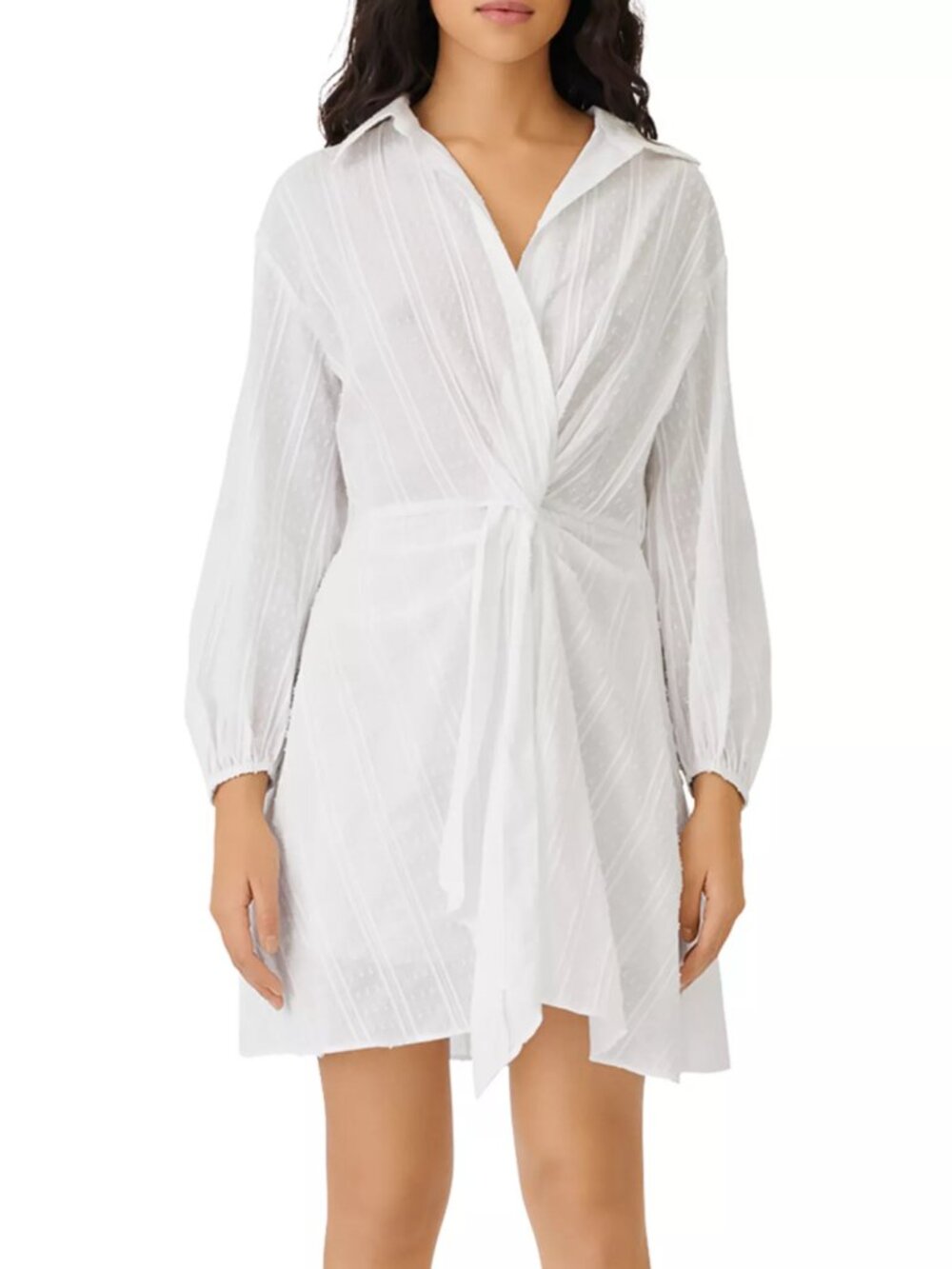Maje Ritellio Twisted Shirt Dress - US Size 4 (Maje Size 1/36)
